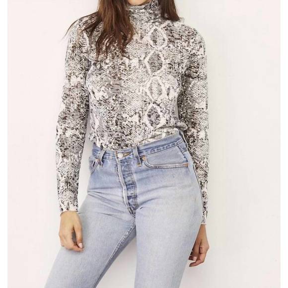 NEW LNA burnout lyon turtleneck in black - Picture 2 of 3